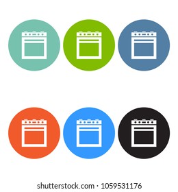 oven set icons