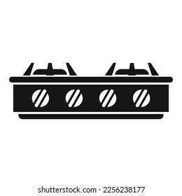 Oven stove icon simple vector. Cooking gas. Pot firepot