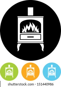 Oven Stove Vector Icon