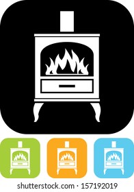 Oven stove vector icon