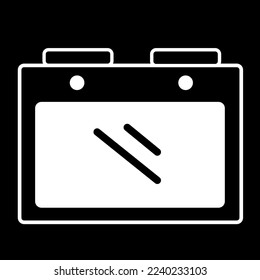 oven and stove vector icon isolated on black background, vector illustration, cookware, kitchenware