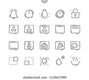 Oven Symbols Well-crafted Pixel Perfect Vector Thin Line Icons 30 2x Grid for Web Graphics and Apps. Simple Minimal Pictogram