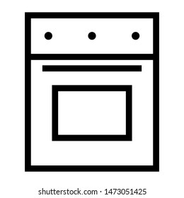 oven thin line vector icon