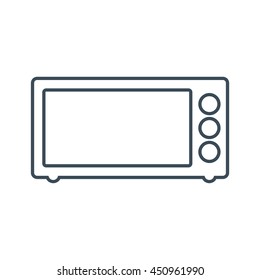 Oven toaster grill Icon Isolated on White Background.vector illustration icon