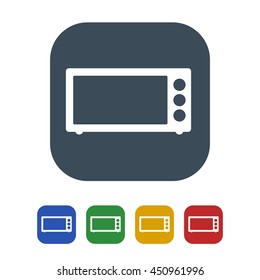 Oven toaster grill Icon Isolated on White Background.vector illustration icon