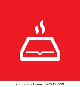 Oven tray icons, common graphic resources, vector illustrations.
