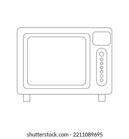 Oven vector art icon eps.