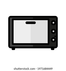 Oven vector color icon isolated on white background. Oven color icon for infographic, website or app.
