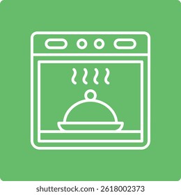 Ícone de vetor de forno. Pode ser usado para impressão, aplicativos móveis e da Web.