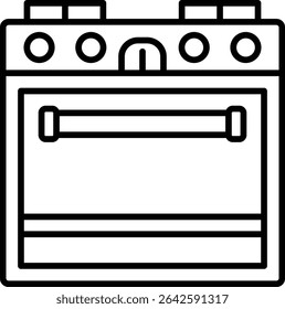 Oven vector icon. Can be used for printing, mobile and web applications.