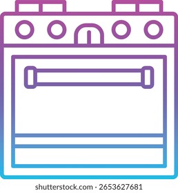 Oven vector icon. Can be used for printing, mobile and web applications.
