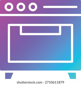 Oven Vector Icon Design Illustration