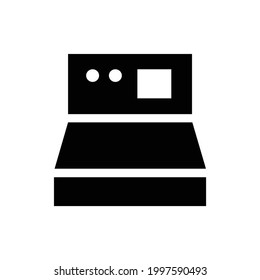 Icono de vector de horquilla, aislado en fondo blanco