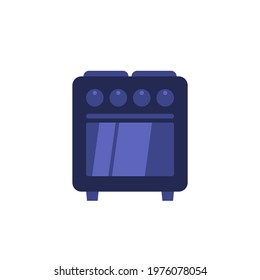 oven vector icon on white