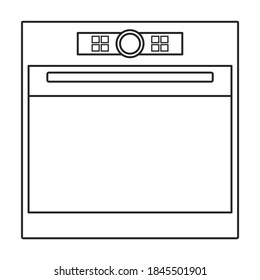 Oven Vector Iconoutline Vector Icon Isolated Stock Vector (Royalty Free ...