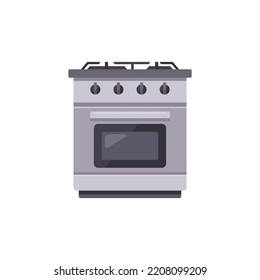 Oven vector illustration, oven flat icon