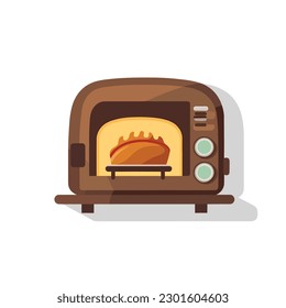 Ilustración vectorial ovalada aislada en blanco