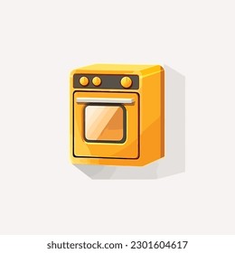 Oven vector illustration isolated on white