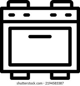 oven  Vector illustration on a transparent background.Premium quality symmbols.Stroke vector icons for concept and graphic design.