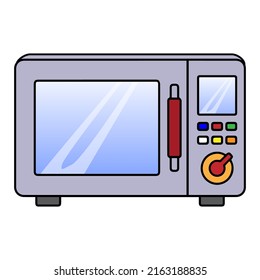 oven vector illustration,isolated on white background,top view