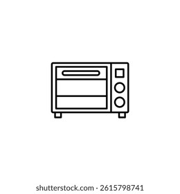 Oven vector line icon icons design