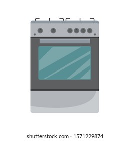 Oven Vector Simple Flat Illustration
