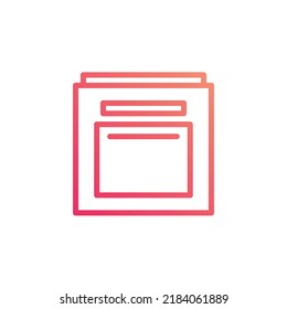 oven vector for website symbol icon presentation