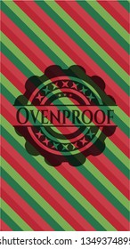 Ovenproof christmas emblem.
