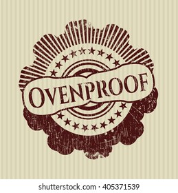 Ovenproof grunge stamp