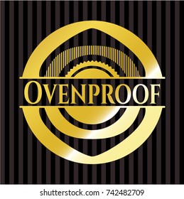 Ovenproof shiny emblem