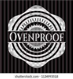 Ovenproof silver badge or emblem