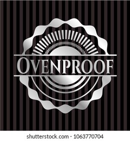 Ovenproof silver emblem or badge