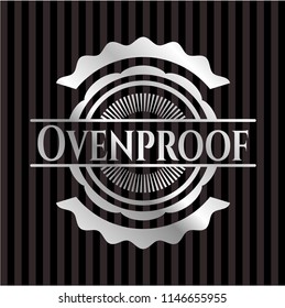 Ovenproof silver emblem or badge