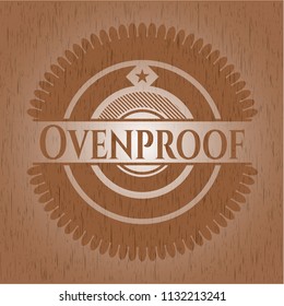 Ovenproof wooden emblem