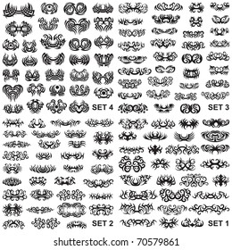 Over 100 tribal tattoos. Set 1,2,3,4