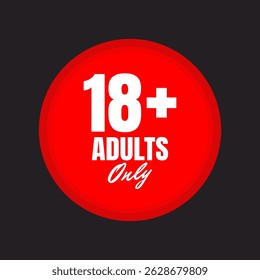 over 18 plus adults only, sign warning symbol, censored
