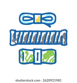 over grips tennis accessory doodle icon sketch vector. over grips tennis accessory sign. isolated symbol illustration