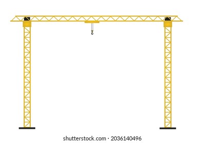 Over head crane. vector illustration 