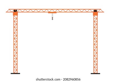 Over head crane. vector illustration 