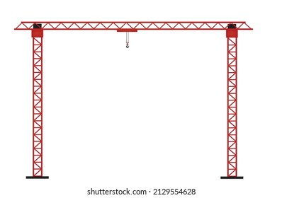 Over head crane. vector illustration 