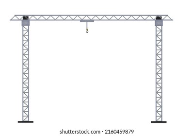 Over head crane. vector illustration 