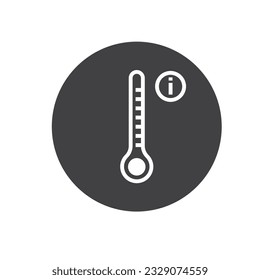 over heat indicator icon vector element design template web