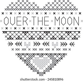 Over the moon heart
