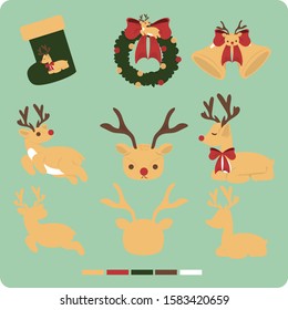 over the rain deer in chrisms time