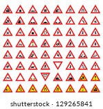 Over sixty different highly detailed and fully editable vector Traffic-Road Sign Collection. Set 2