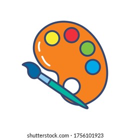 over white background, line and fill style, vector illustration