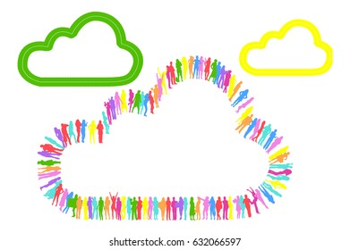 Over white Illustration 
