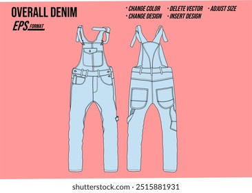 vetor de maquete de homens jeans geral