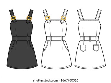 Dress Flat Sketch High Res Stock Images Shutterstock