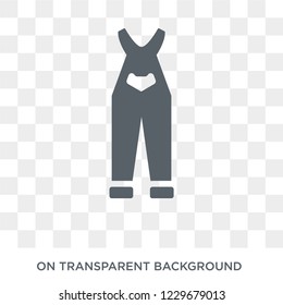 Overall icon. Overall design concept from  collection. Simple element vector illustration on transparent background.
